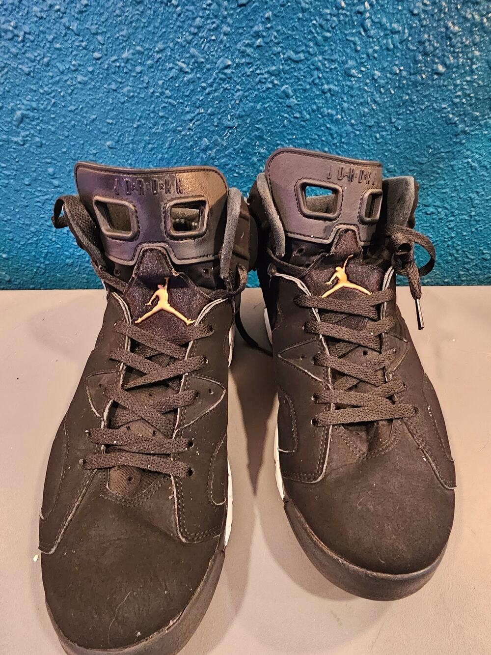 Nike Air Jordan 6 Retro DMP “Defining Moments” Black Metallic Gold- Size 13